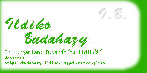 ildiko budahazy business card